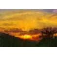 thumbnail image 2 of Kimberly, Allen 24x17 Gold Ornate Wood Framed with Double Matting Museum Art Print Titled - Sunset, 2 of 4