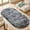 Dark Gray, variant on Fluffy Bedroom Rug, Small Oval Area Rugs, Gray Shag Bedside Carpet for Kids Room Nursery Dorm Cute Fuzzy Indoor Decor for Boy and Girl