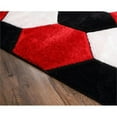 thumbnail image 3 of MDA Home Santorini Black/Red Shag Polyester Area Rug - 5' x 7', 3 of 4