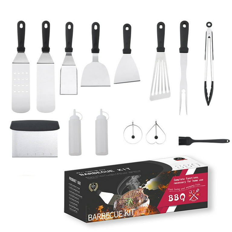 Swtroom Griddle Accessories Kit, 14pcs BBQ Griddle Kit, Flat Top Grill