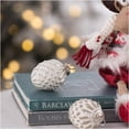 thumbnail image 4 of JERFIT 12-Pack White Glass Christmas Ornaments, Shatterproof Hanging Balls for Xmas Tree Holiday Party Wedding Decorations, 4 of 7