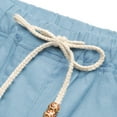 thumbnail image 4 of Ginsiom Mens Linen Shorts Casual Fit Summer Beach Shorts with Drawstring, 4 of 6