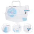 thumbnail image 4 of SHISUYAN 1 Set Transparent Hamster Cage Travel Carrier Watering Accessories Included, 4 of 9