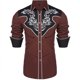 thumbnail image 1 of Camisa para hombre estilo étnico tribal occidental con estampado de estrellas en varios estilos y colores de alta definición, suave y cómoda, nueva talla grande, 1 of 6
