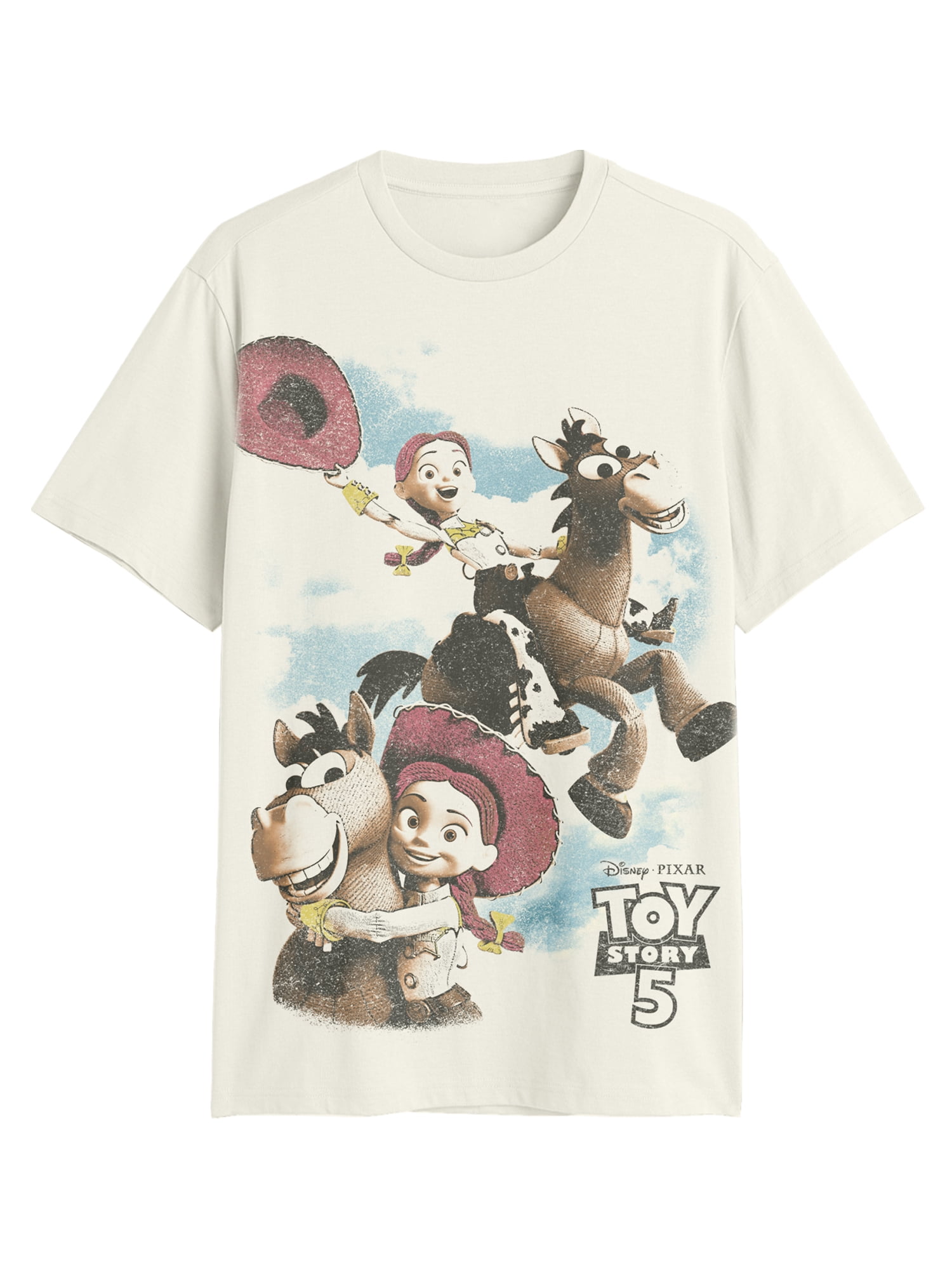 Toy Story, Men's & Big Men's Graphic Tee, Horse Clouds, Sizes S-3XL