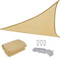 thumbnail image 3 of YAOMOBB Sun Shade Cover Triangular Shade Sail Set Heat Resistant and Breathable UV Protection Anti Aging Patio Lawn Garden Canopy for Outdoor Use, 3 of 6