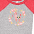 thumbnail image 4 of Inktastic Llama Rose Flower Wreath Girls Baby Bodysuit, 4 of 5