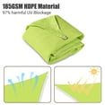 thumbnail image 3 of LAGarden 11Ft 97% UV Block Triangle Sun Shade Sail Outdoor Patio Pool Garden Yard Lawn Carport Awning Canopy Apple Green, 3 of 11