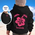 thumbnail image 2 of PMVFHDE Sweat à Capuche Grande Taille pour Fille, Manches Longues, Doux, Graphique, Mignon, pour Enfants, Automne, Col Rond, Noir, 9-10 Ans, 2 of 6