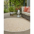 thumbnail image 3 of Jill Zarin Outdoor Collection Area Rug - Cape Town (5' 3" x 8' Oval Dark Beige/Ivory), 3 of 11