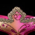 thumbnail image 3 of Mascarada Máscara de encaje Fiesta al por mayor Belleza Media cara Damas con mascarilla Rosa roja kaili Sencillez, 3 of 4