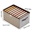 thumbnail image 4 of Drawer Organizer for Clothes,Foldable Drawer Dividers Storage Boxes,Foldable Jeans Organizer for Closet Wardrobe Jeans Storage Box with Grid Upgraded Wardrobe Clothing Storage Box with Handle, 4 of 8