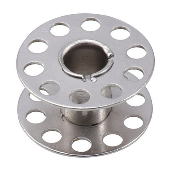 20 Pcs White Thread for Sewing Machine Hand Held Bobbins Silver