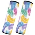 thumbnail image 2 of ALAZA Colorful Stripes Pattern Car Seat Belt Adjuster Neck Covers Shoulder Cushions Pads S, 2 of 8