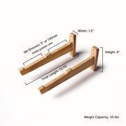 Vagabond Racks - 2-Ski Wall Rack – Strong & Secure Wall Mount for Two Skis – Easy Install, Durable, Space-Saving Design
