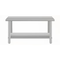 Durable Stainless Steel Kitchen Prep Table | 48''*24'' Work Area