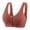 Brown, variant on LYEAA Nursing Bras Plus Size Wireless Maternity Bras for Breastfeeding Pregnant Seamless Solid Openable Front Closure Breathable Bras Comfort Push Up Women's Thin Sleep Bras Brown L