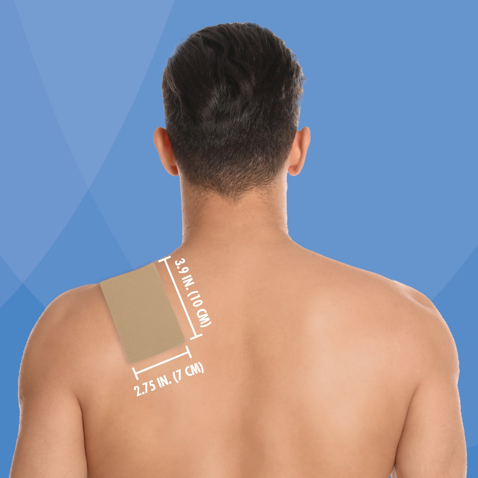 HealthWise Targeted Pain Relief 2x Medicated Patch | 40-Count | 2.75” x 3.9” | Topical Analgesic | Menthol + Methyl Salicylate | Flexible Adhesive