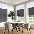 thumbnail image 2 of Keego Cordless Cellular Shades Window Blinds 9/5" Single Cell Light Filtering Window Blinds Premium Honeycomb Shades Thermal Insulated Blinds (Black , 55"W x 48"H), 2 of 6