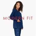 thumbnail image 7 of Grey's Anatomy 'Grey's Anatomy Signature' Round Neck Warm Up Scrub Jacket, 7 of 7