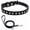 Black+Leash, variant on Miaocao Puppy Collar and Leash with Bling Diamond, Pretty Crystal Sparkly Rhinestone Glitter Jewel Girls Cat Collars for XXS Xs Small Medium Pet Female Dogs Boys Kitten, Black S