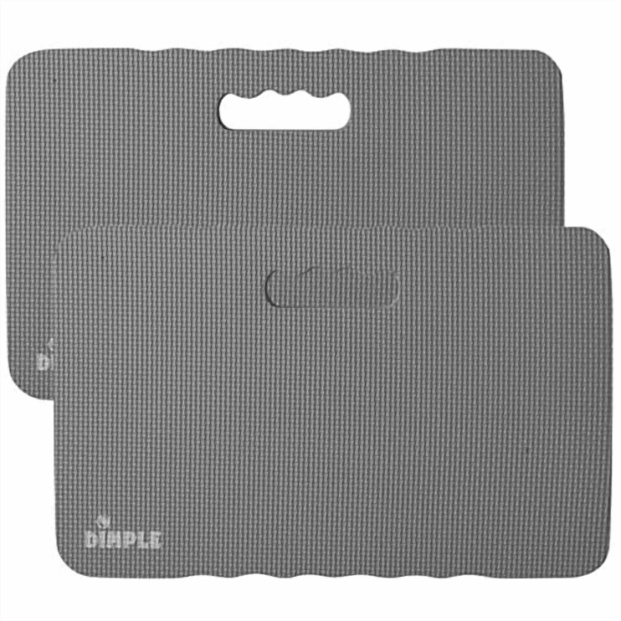 Dimple Kneeling Pad, High Density Thick Foam Comfort Kneeling Pad Mats for Gardening, Yoga Exercise, Garden Cushions, Knee Pads (Grey) (Pack of 2)