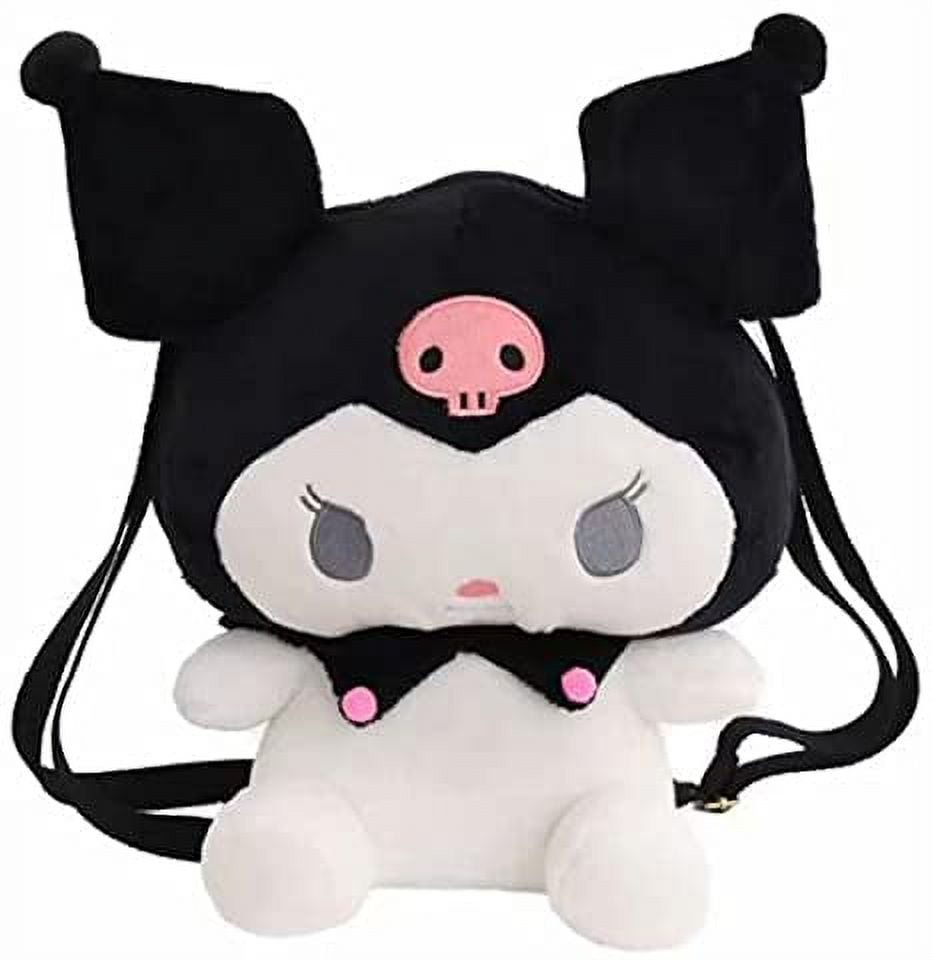 My Melody Kuromi Plush Bag Anime Cartoon 3D Plush Backpack for Birthday
