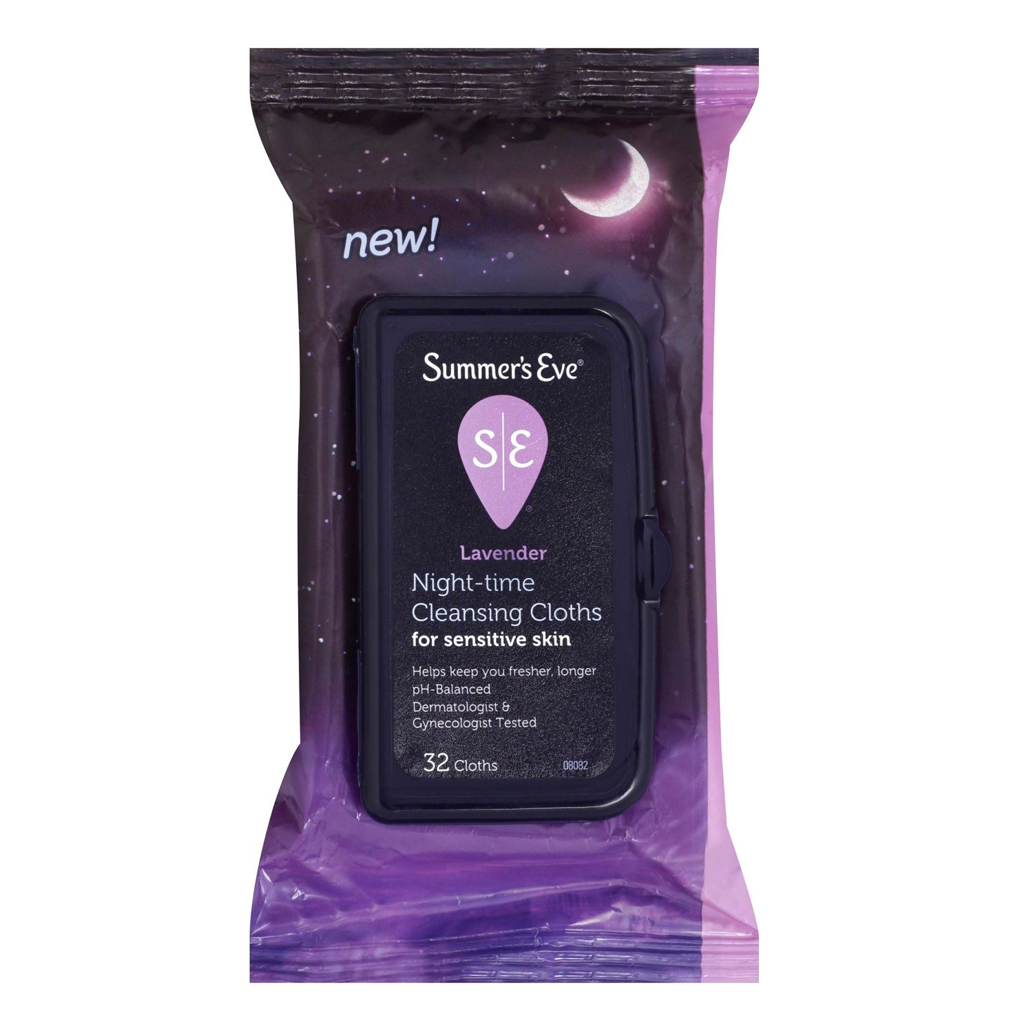Summer's Eve [Lavender] Nighttime Cleansing Cloths for Sensitive Skin