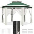 thumbnail image 4 of Studyset 13'X13’Patio Portable Gazebos with Mosquito Netting,Double-Layer Outdoor Canopy Tent,Hexagonal Pavilion for Garden Backyard Lawn & Deck,Heavy Duty Party, 4 of 9