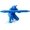 blue, variant on 3D Printed Ninja Pen Holder - Cool Ninja Figurine Pen Stand, Decorative Desk Organizer for Office & Home (red)