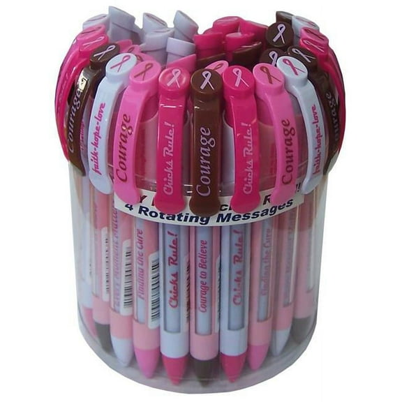 Greeting Pen Breast Cancer Awareness Pen Set Asssortment: Set of 36 Pens (12 Each of 3 Designs)
