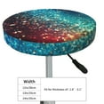 thumbnail image 4 of Round Bar Stool Seat Covers, Colorful Rainbow Glitter Elastic Round Chair Cover Stool Seat Slipcover Bar Stool Cushions Round Pad for 12-14 inch, 4 of 7