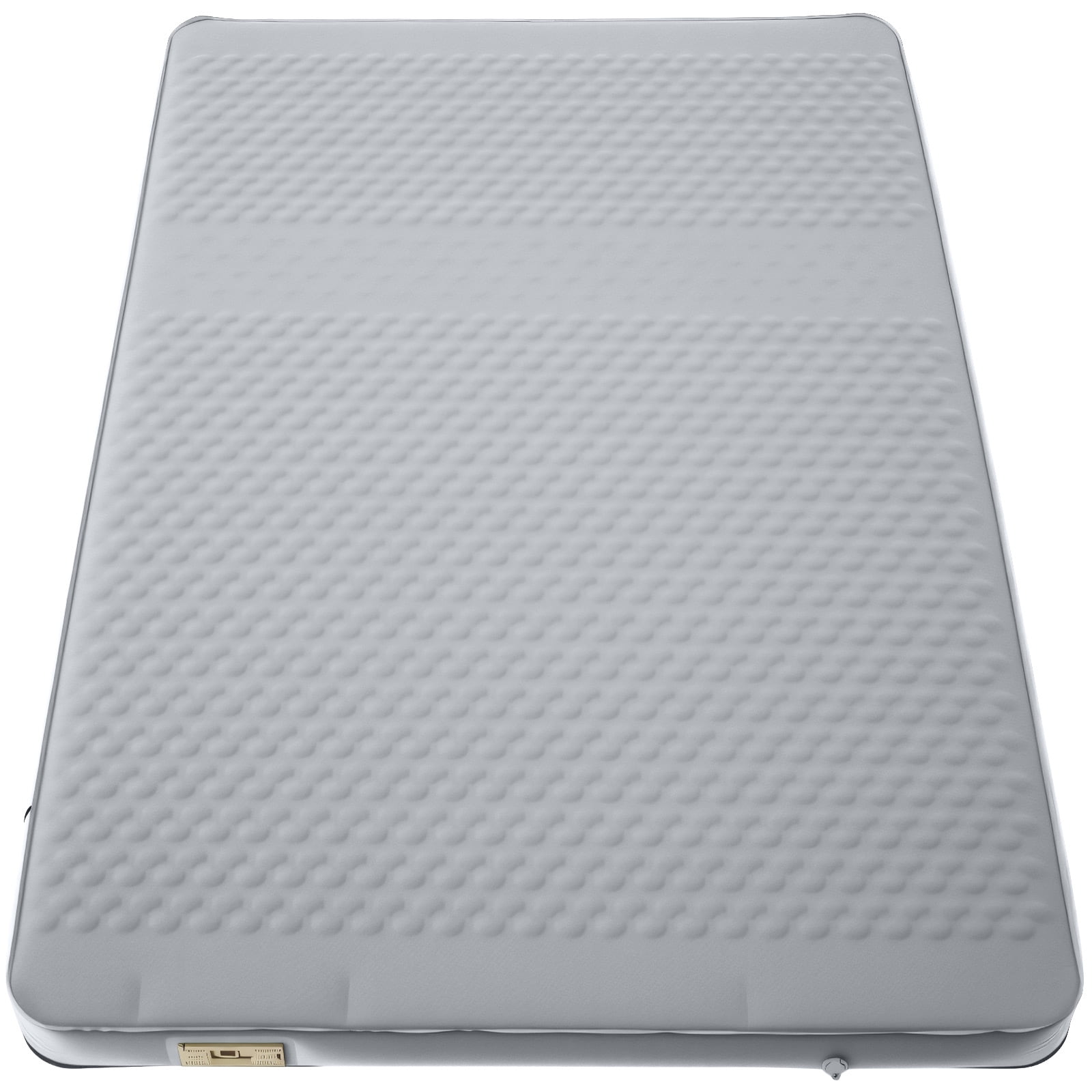 ABORON Full Size Self-Inflating Sleeping Pad, Foam & Air Camping Mattress, 9.5 R-Value Insulated Sleeping Mat with Built-In Pump, Portable All Season Camping Pad for Tent, Car, Cot, Truck Silver Gray