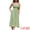 Bean Green, variant on DARING DIVA Women's V Neck Off Shoulder High Waist Backless Dress M Light Blue