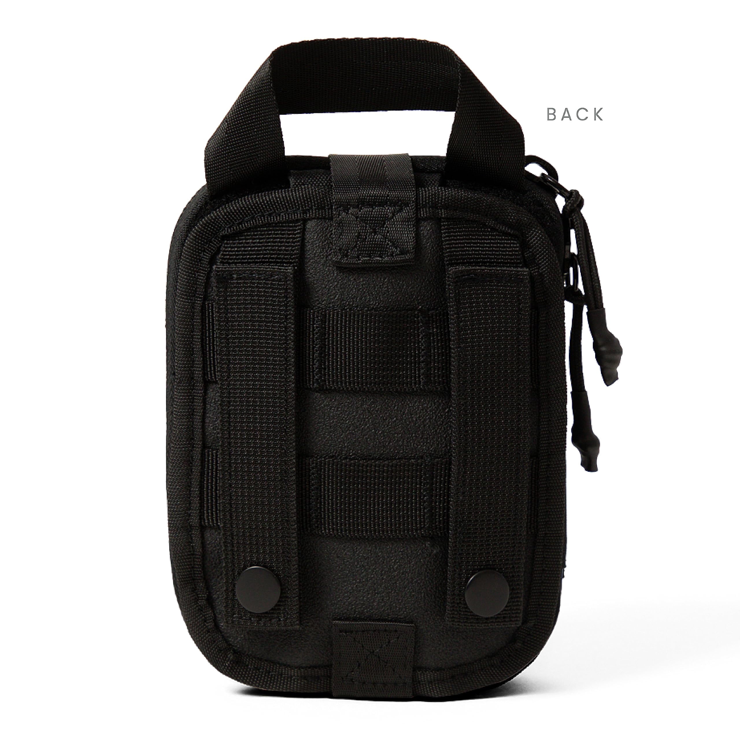 Sidekick - Camping Hiking And Backpacking First Aid Kit 70 Items Hsa Fsa Eligible Small Ifak Great For Travel Or Portable Emergency Black