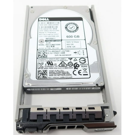 6DWVP HUC101860CSS200 Dell 600GB 10K 12G 2.5" SAS Enterprise Hard Drive