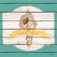 thumbnail image 2 of Ritter, Gina 20x20 White Modern Wood Framed Museum Art Print Titled - Beach Front Teal, 2 of 4