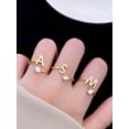 thumbnail image 1 of 1pc Fashionable Initials Letter A-Z Adjustable Ring for Women s925 Sterling Silver Personalized cubic zirconia Rings Fine Jewelry Birthday Gift, 1 of 4