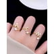 thumbnail image 1 of 1pc Fashionable Initials Letter A-Z Adjustable Ring for Women s925 Sterling Silver Personalized cubic zirconia Rings Fine Jewelry Birthday Gift, 1 of 4