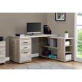 thumbnail image 1 of Monarch Specialties Computer Desk, Home Office, Corner, Left, Right Set-up, Storage Drawers, L Shape, Work, Laptop, Laminate, Beige, Contemporary, Modern, 1 of 3