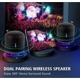 thumbnail image 3 of Bocina Portátil Con Bluetooth Mini Bocina Radio Y Luz Led negro, 3 of 4