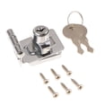 thumbnail image 1 of GROWTH TANK Zinc Alloy Plating Self Locking Security Hasp Staple two keys Lock Shed Cupboard D, 1 of 9