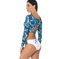 thumbnail image 3 of Bikini de manga larga con estampado de hojas Maré Collection D3435/ Protección UV/ Tela de secado rápido, 3 of 6