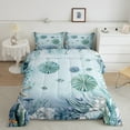 thumbnail image 2 of Sea Urchin Comforter Set Teal Blue Ocean Beach Coastal King Bedding Comforter Sets ,Starfish Octopus Tentacles Quilt Underwater Creature Coral Duvet Insert, 2 of 5