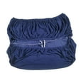 thumbnail image 4 of Storage Ottoman Slipcover with Elastic Band, High Elastic Ottoman Covers, Thick Rectangle Ottoman Slipcover for Home, Living Room, Office Dark Blue, 4 of 8