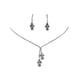 thumbnail image 2 of Delicado conjunto de collar y aretes de clavícula, luces dulces, regalo de lujo, joyería de cobre, 2 of 7