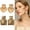 style1, variant on DESIGNICE 2 Pairs Statement Earrings for Women,Iron Plating Geometric Drop Earrings,Gold Statement Earrings for Women Fashion Jewelry Gift,Style1