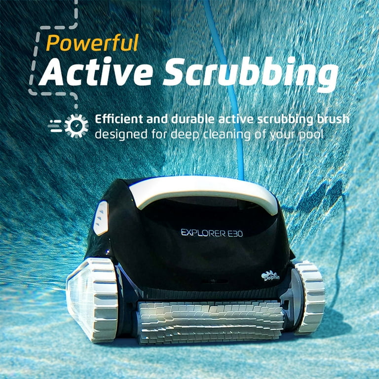 Dolphin Explorer E30 Automatic Robotic Pool Cleaner with Wi-Fi