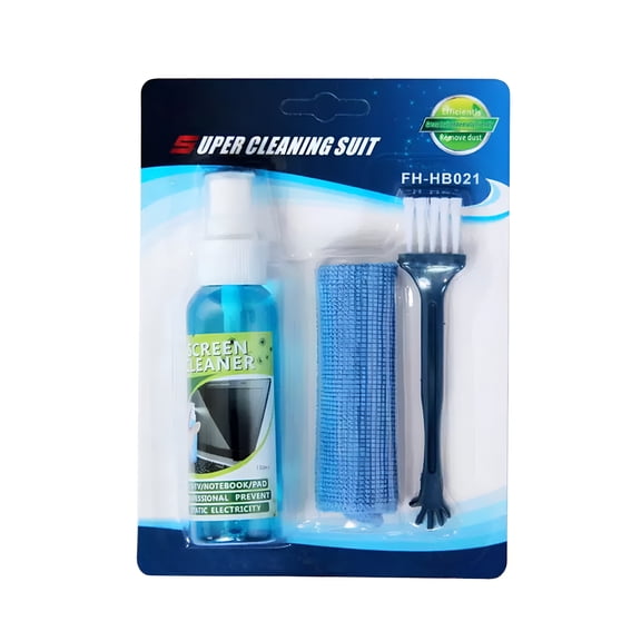 ACDANC Keyboard Cleaning Kit Laptop Cleaner,3-In-1 Computer Screen Cleaning Brush Tool,Multi-Function Pc Electronic Cleaner Kit Spray for Phone,Earbuds,Camera,Monitor,80Ml