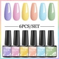 thumbnail image 3 of Juego de esmaltes de Gel para uñas, barniz para capa Base y superior, UV, LED, semipermanente, para manicura artística, 6 unidades por Set, 3 of 4